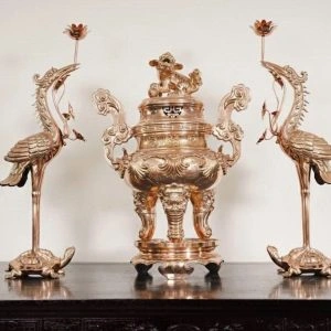 Bộ ngũ sự song long 57 mẫu 3 mộc hoa văn