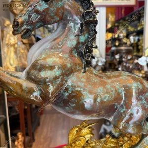 Tượng Ngựa Bằng Đồng Cao Cấp 45cm