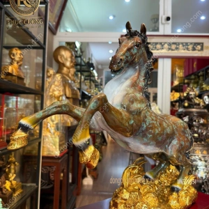 Tượng Ngựa Bằng Đồng Cao Cấp 45cm