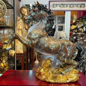 Tượng Ngựa Bằng Đồng Cao Cấp 45cm