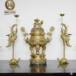 Bộ ngũ sự song long 57 mẫu 3 mộc hoa văn