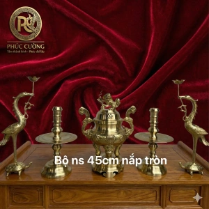 Ngũ sự 45cm nắp tròn - Màu Nguyên Bản