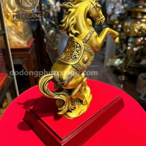 Tượng ngựa 22cm bằng đồng