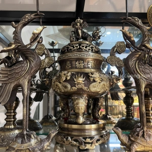 Bộ ngũ sự khảm ngũ sắc 40cm