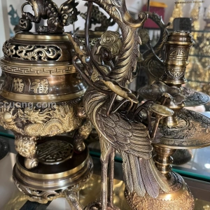 Bộ ngũ sự khảm ngũ sắc 40cm