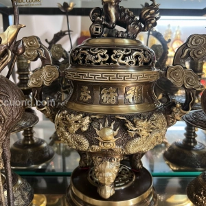Bộ ngũ sự khảm ngũ sắc 40cm