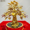 Bồ đề dát vàng 24k kèm tượng phật Cao 25cm