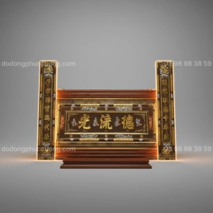 Tranh đồng Thờ Cúng Cuốn Thư Câu Đối