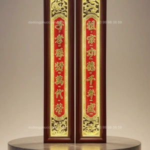 Tranh đồng Thờ Cúng Cuốn Thư Câu Đối
