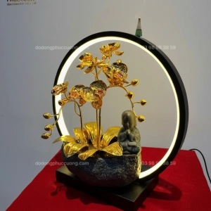 LAN HỒ ĐIỆP DÁT VÀNG 24K