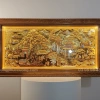 Tranh đồng phong thủy dát vàng 24k Cội Nguồn Quê Hương
