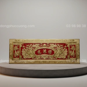 Tranh đồng Thờ Cúng Cuốn Thư Câu Đối