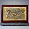 Tranh đồng phong thủy dát vàng 24k Mã đáo thành công