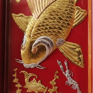 TRANH LÝ NGƯ VỌNG NGUYỆT - NÉT ĐẸP PHONG THỦY CÁ CHÉP TRÔNG TRĂNG
