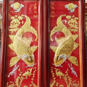 TRANH LÝ NGƯ VỌNG NGUYỆT - NÉT ĐẸP PHONG THỦY CÁ CHÉP TRÔNG TRĂNG